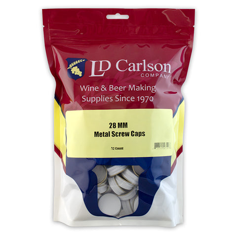 28mm METAL SCREW CAPS 72