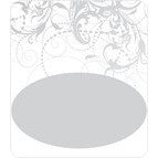 Silver Swirls 91 Custom Wine Labels Set of 30